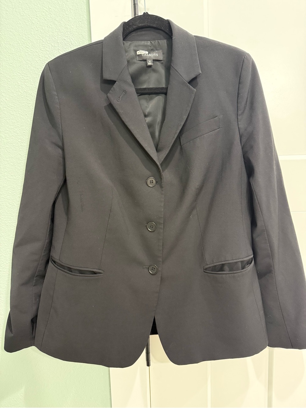 Talbots Black Three-Button Women's Blazer